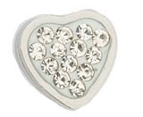 ORECCHINO CUORE ACCIAIO STRASS