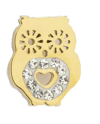 ORECCHINO GUFO ORO STRASS ORECCHINO GUFO ORO STRASS