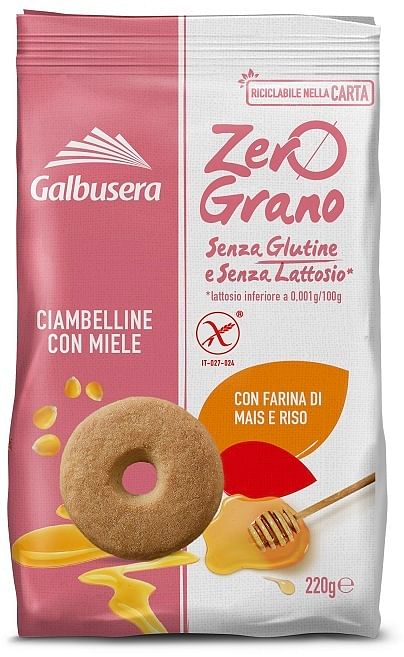 Zerograno Frollini Ciambelline Miele 220 G