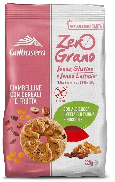 Zerograno Frollini Cereali Frutta 220 G