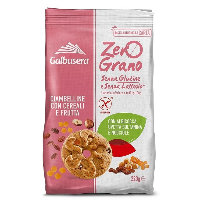 Zerograno Frollini Cereali Frutta 220 G