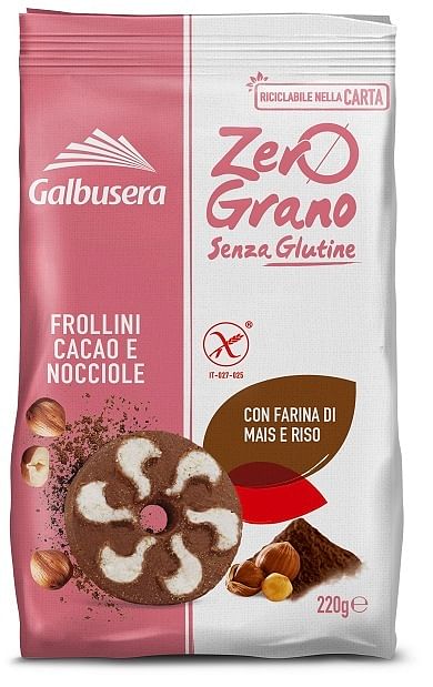 Zerograno Frollini Cacao Nocciole 220 G