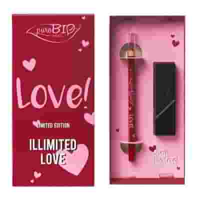 PUROBIO KIT SAN VALENTINO 1 ROSSETTO LABBRA + 1 MATITA LABBRA