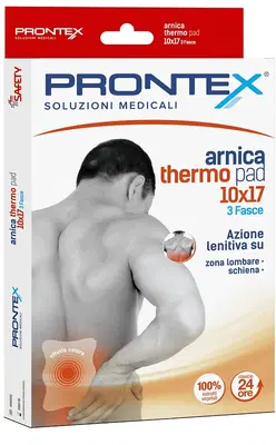 FASCIA PRONTEX ARNICA THERMO PAD 10 X 17 3 PEZZI FASCIA PRONTEX ARNICA THERMO PAD 10 X 17 3 PEZZI