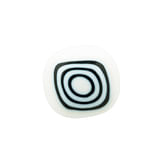 ORECCHINO QUADRATO BIANCO MURANO