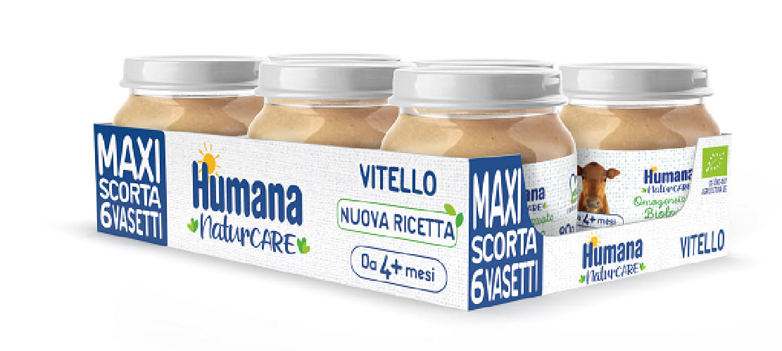 HUMANA OMOGENEIZZATO VITELLO BIO 6 VASETTI DA 80 G