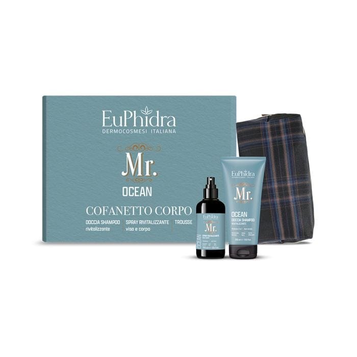 Euphidra Mr Kit Ocean 1 Doccia Gel 200 Ml + 1 Spray Corpo 200 Ml + 1 Beauty