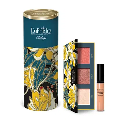 EUPHIDRA KIT MAKE UP PERLAGE 3 PALETTE + 1 BALSAMO LABBRA EUPHIDRA KIT MAKE UP PERLAGE 3 PALETTE + 1 BALSAMO LABBRA
