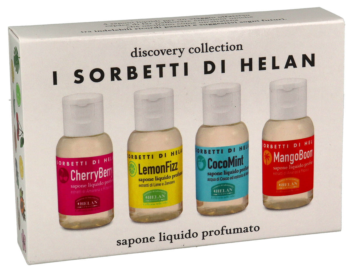 I SORBETTI DI HELAN CHERRYBERRY DISCOVERY KIT SAPONI LIQUIDI 4 PEZZI DA 25 ML