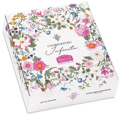 CUOR DI PETALI INFINITA COFANETTO CREMA MANI 50 ML + EAU DE PARFUM 10 ML CUOR DI PETALI INFINITA COFANETTO CREMA MANI 50 ML + EAU DE PARFUM 10 ML