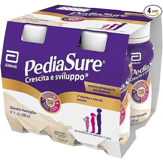 Pediasure Crescita Sviluppo Vaniglia 200 Ml 4 Pezzi