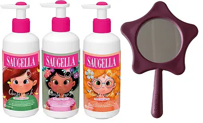 SAUGELLA BUNDLE GIRL DETERGENTE INTIMO QUESTA SONO IO PROTETTIVO LENITIVO 200 ML + GADGET SPECCHIO OMAGGIO SAUGELLA BUNDLE GIRL DETERGENTE INTIMO QUESTA SONO IO PROTETTIVO LENITIVO 200 ML + GADGET SPECCHIO OMAGGIO