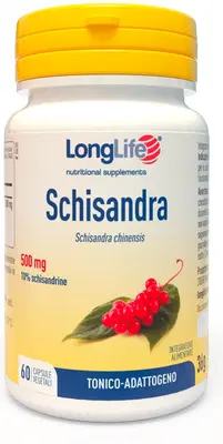 LONGLIFE SCHISANDRA 500 MG 60 CAPSULE VEGETALI DA 600 MG LONGLIFE SCHISANDRA 500 MG 60 CAPSULE VEGETALI DA 600 MG