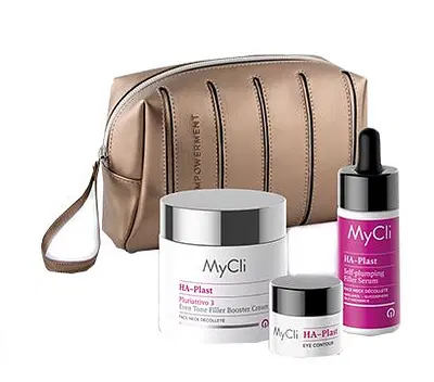MYCLI BOX NATALE FILLER 2024 1 HA PLAST CREMA 100 ML + 1 HA PLAST SIERO 15 ML + 1 HA PLAST CREMA OCCHI 5 ML MYCLI BOX NATALE FILLER 2024 1 HA PLAST CREMA 100 ML + 1 HA PLAST SIERO 15 ML + 1 HA PLAST CREMA OCCHI 5 ML