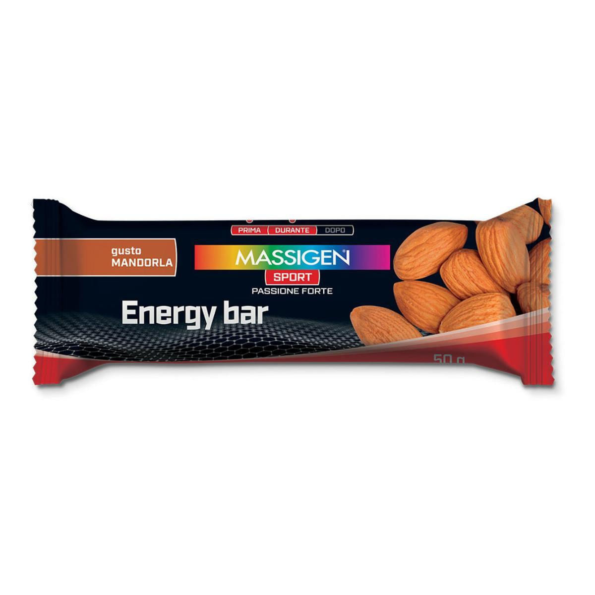 MASSIGEN SPORT ENERGY BARRETTA MANDORLA 50 G