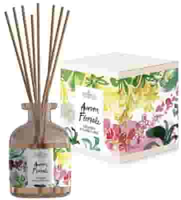 PAESAGGI OLFATTIVI AURORA FLOREALE ORCHIDEA E YLANG-YLANG DIFFUSORE AMBIENTE CON BASTONCINI 120 ML