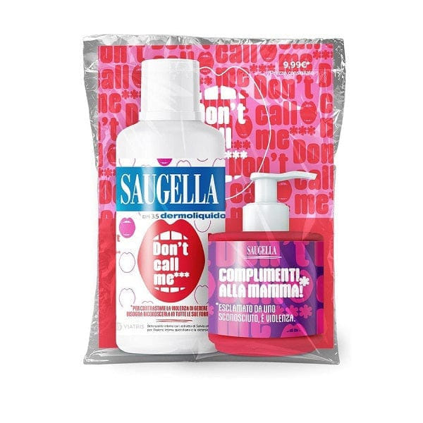 SAUGELLA BUNDLE DERMOLIQUIDO DON'T CALL ME 1 SAUGELLA DERMOLIQUIDO 500 ML CON ETICHETTA EDIZIONE LIMITATA + 1 MINISIZE SAMPLE CON PUMP 150 ML