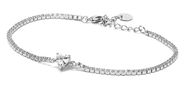 VERAME' CLARA BRACCIALE TENNIS CON ZIRCONE TAGLIO CUORE N04