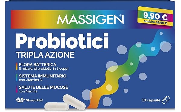 Massigen Probiotici 10 Capsule 2024 Offerta Speciale