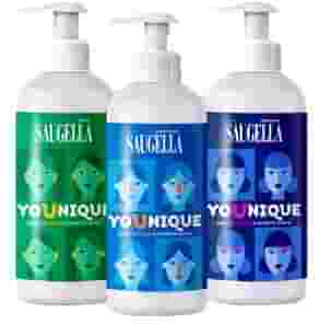 SAUGELLA YOUNIQUE BUNDLE 1 DERMOLIQUIDO 200 ML + 1 ATTIVA 200 ML + 1 IDRASERUM 200 ML