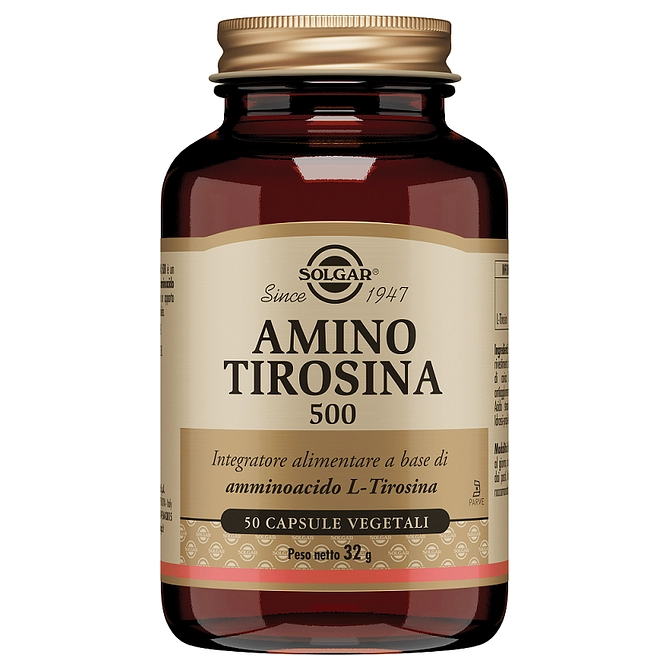 Amino Tirosina 500 50 Capsule Vegetali