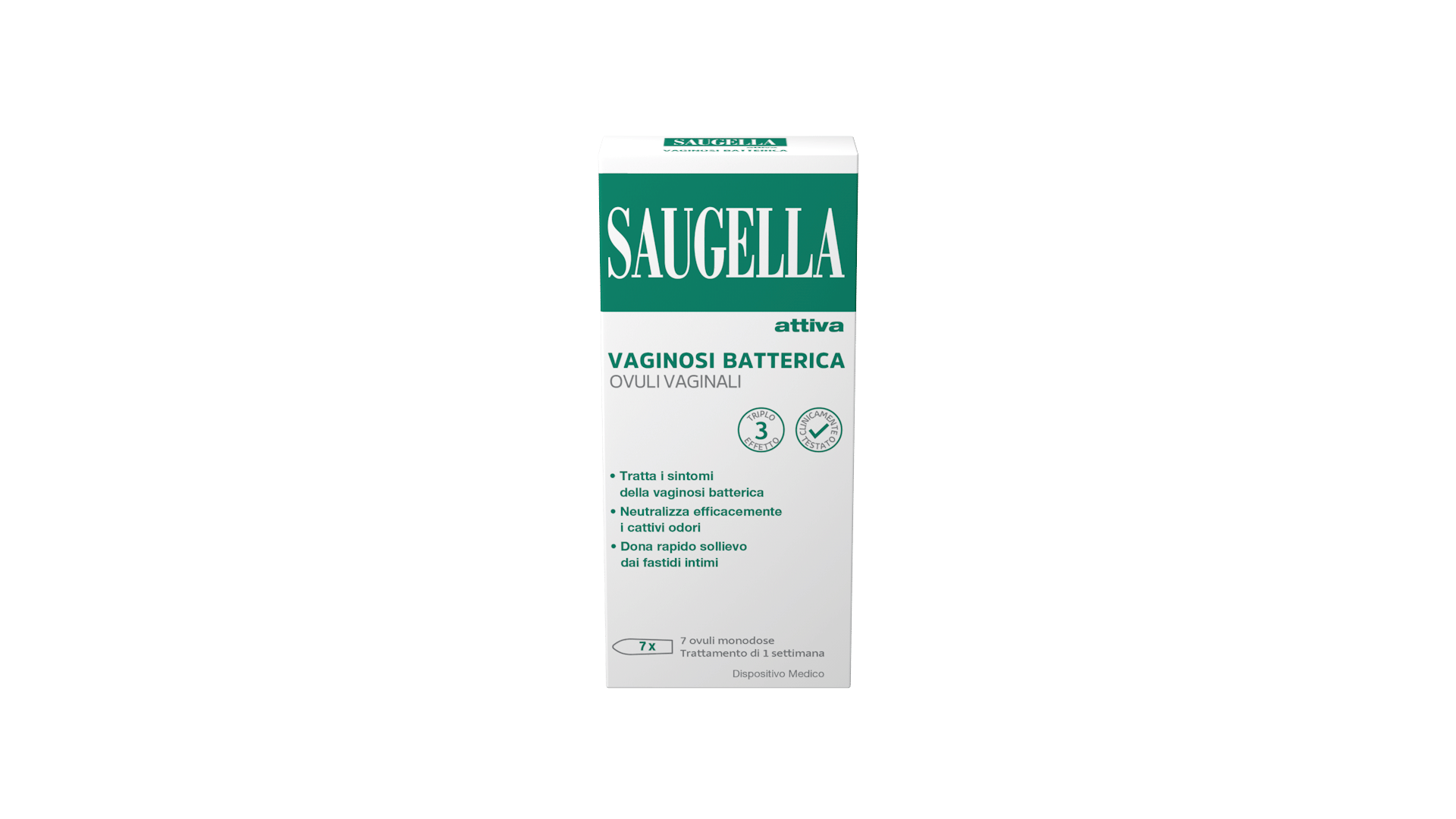 SAUGELLA ATTIVA VAGINOSI BATTERICA 7 OVULI VAGINALI