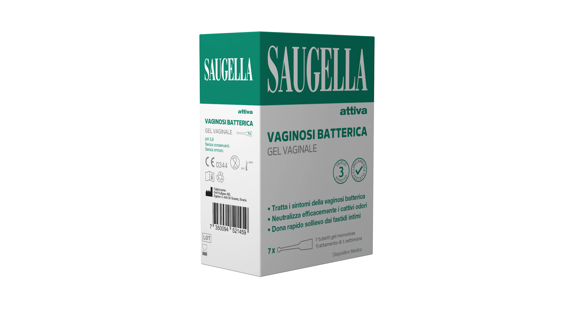 SAUGELLA ATTIVA VAGINOSI BATTERICA GEL VAGINALE 7 TUBETTI MONODOSE