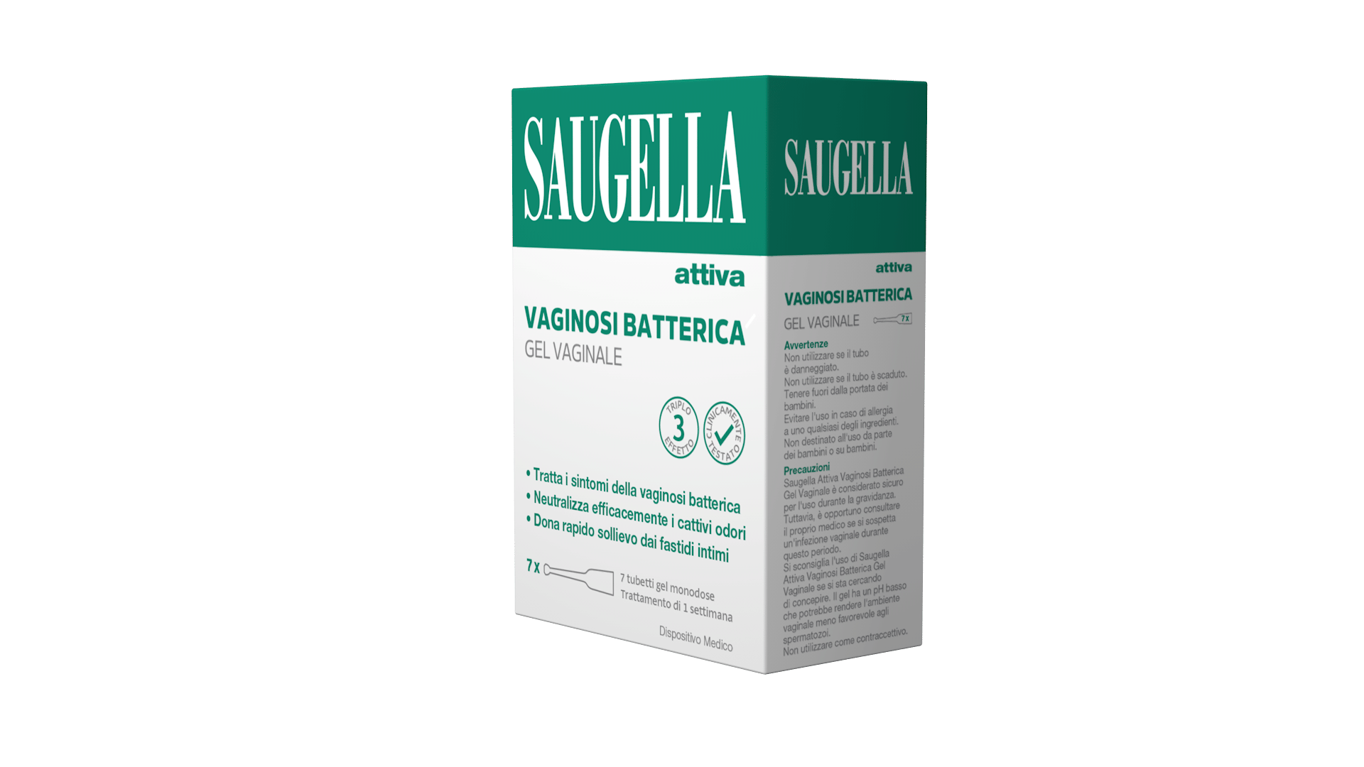 SAUGELLA ATTIVA VAGINOSI BATTERICA GEL VAGINALE 7 TUBETTI MONODOSE