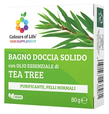 COLOURS OF LIFE TEA TREE BAGNO DOCCIA SOLIDO 80 G COLOURS OF LIFE TEA TREE BAGNO DOCCIA SOLIDO 80 G