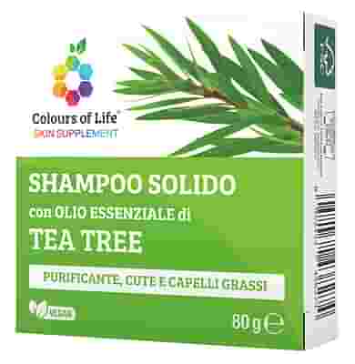 COLOURS OF LIFE TEA TREE SHAMPOO SOLIDO 80 G