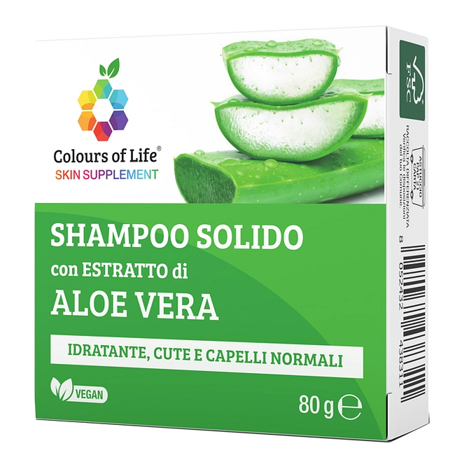 Colours Of Life Aloe Shampoo Solido 80 G