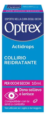 COLLIRIO REIDRATANTE OCCHI SECCHI OPTREX ACTIDROPS 10 ML COLLIRIO REIDRATANTE OCCHI SECCHI OPTREX ACTIDROPS 10 ML