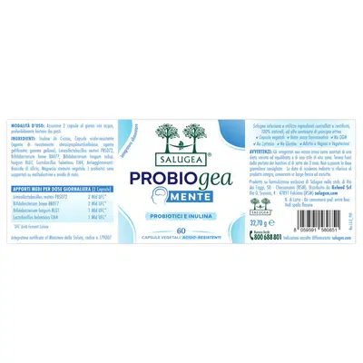PROBIOGEA MENTE SALUGEA 60 CAPSULE PROBIOGEA MENTE SALUGEA 60 CAPSULE