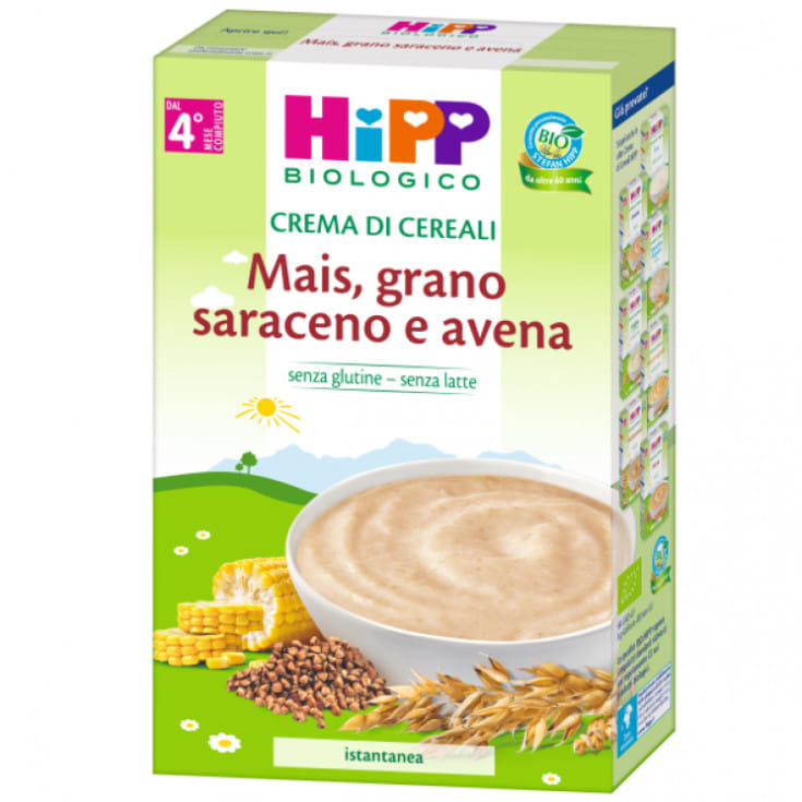 HIPP CREMA CEREALI MAIS GRANO SARACENO 200 G