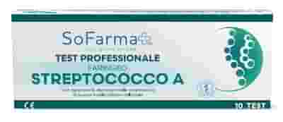 TEST RAPIDO FARINGEO STREPTO A RILEVAZIONE ANTIGENE STREPTOCOCCO A SU TAMPONE FARINGEO MEDIANTE IMMUNOCROMATOGRAFIA PROFESSIONALE 10 PEZZI SOFARMAPIU'