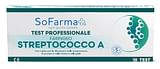 TEST RAPIDO FARINGEO STREPTO A SOFARMAPIU' RILEVAZIONE ANTIGENE STREPTOCOCCO A SU TAMPONE FARINGEO MEDIANTE IMMUNOCROMATOGRAFIA PROFESSIONALE 10 PEZZI