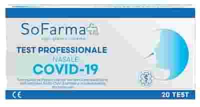 TEST ANTIGENICO RAPIDO COVID-19 SOFARMAPIU' NASALE RILEVAZIONE QUALITATIVA ANTIGENI SARS-COV-2 IN TAMPONI NASALI 20 PEZZI USO PROFESSIONALE