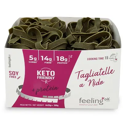 FEELING OK TAGLIATELLE A NIDO SPINACI 200 G FEELING OK TAGLIATELLE A NIDO SPINACI 200 G