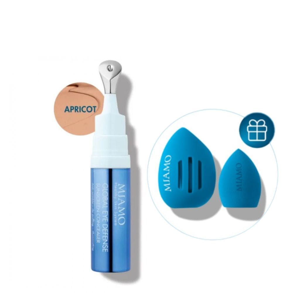MIAMO SKINCOLOR CARE GLOBAL EYE DEFENSE SUNSCREEN CONCEALER SPF30 APRICOT 7,5 ML