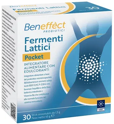 BENEFFECT POCKET 30 STICK OROSOLUBILI BENEFFECT POCKET 30 STICK OROSOLUBILI