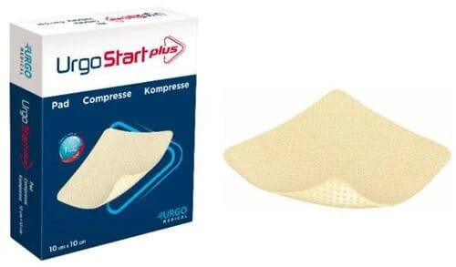 MEDICAZIONE IDRO-DETERGENTE FIBRE POLIASSORBENTI GELIFICANTI URGOSTART PLUS PAD 6X6 CM 10 PEZZI