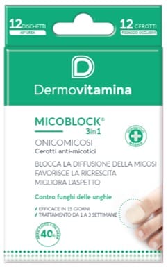 MICOBLOCK ONICOMICOSI PATCH CEROTTO ANTI MICOTICO 12 PEZZI