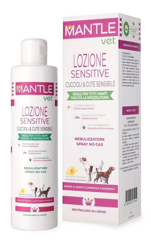 MANTLE VET LOZIONE SENSITIVE CUCCIOLI E CUTE SENSIBILE 250 ML