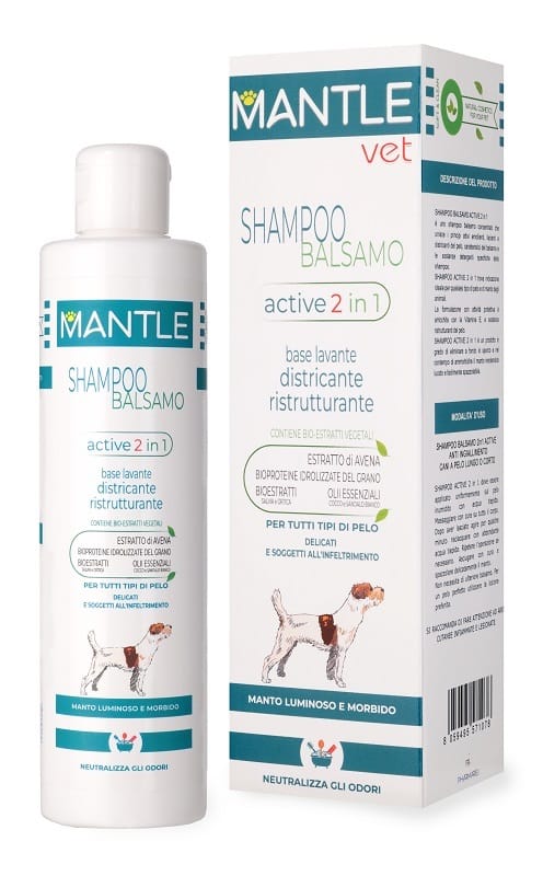 MANTLE VET SHAMPOO BALSAMO ACTIVE 2 IN 1 250 ML