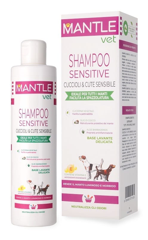 MANTLE VET SHAMPOO SENSITIVE CUCCIOLI E CUTE SENSIBILE 250 ML
