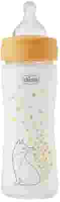 CHICCO BIBERON PERFECT GLASS GIRL SILICONE DA 240 ML