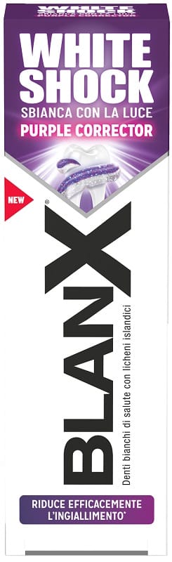 BLANX WHITE SHOCK PURPLE CORRECTOR DENTIFRICIO 75 ML
