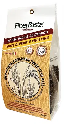 FIBERPASTA RISO INTEGRALE A BASSO INDICE GLICEMICO 300 G FIBERPASTA RISO INTEGRALE A BASSO INDICE GLICEMICO 300 G