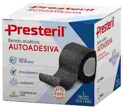 BENDA ELASTICA AUTOADESIVA LATEX FREE PRESTERIL CM 5X4,5 M TESI NERO