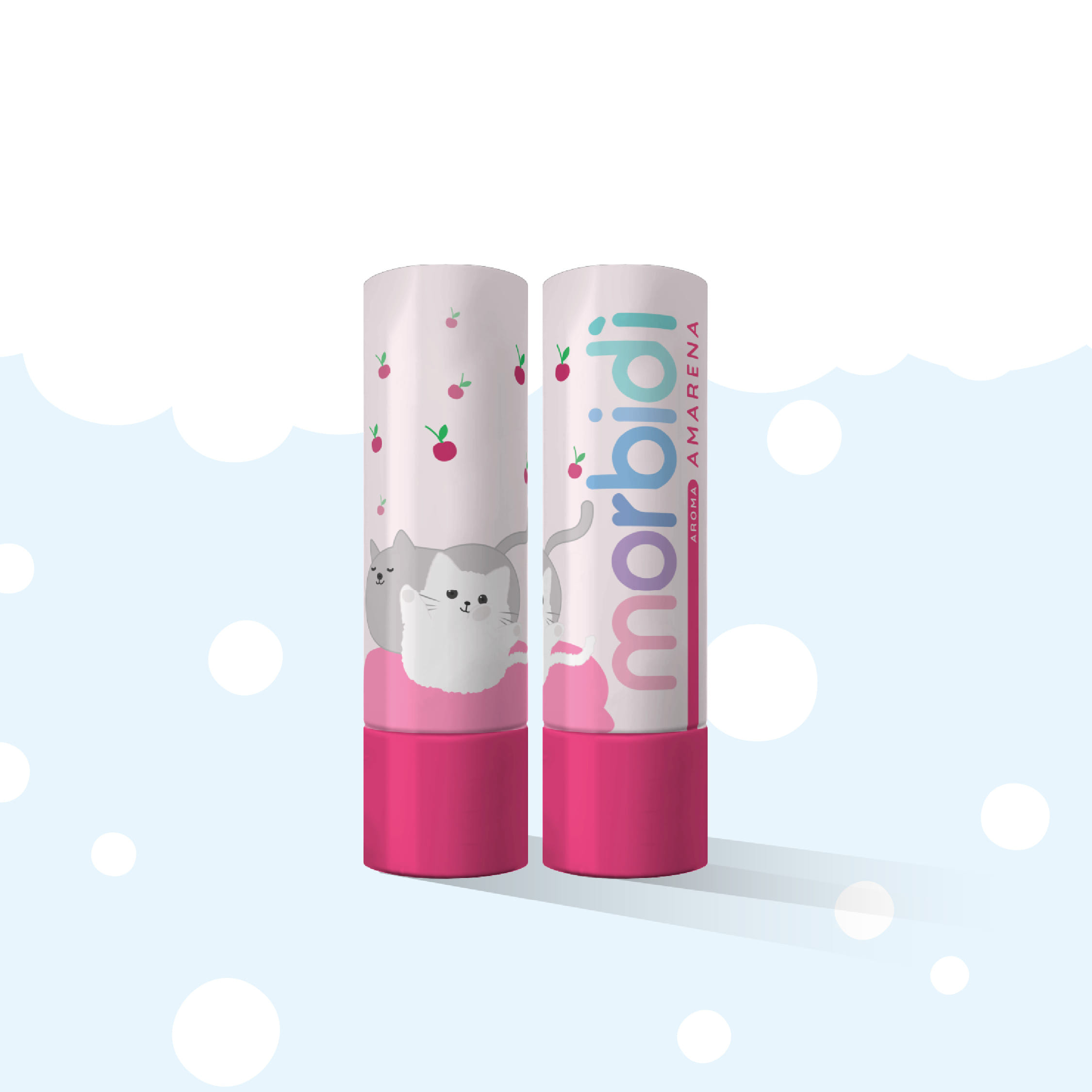 MORBIDI' BOLLE SAPONE + STICK LABBRA ROSA 5,5 ML